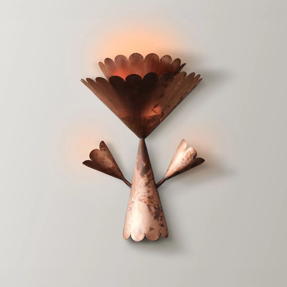 Scalloped Copper Sconce | Rachel Shillander | The Future Perfect