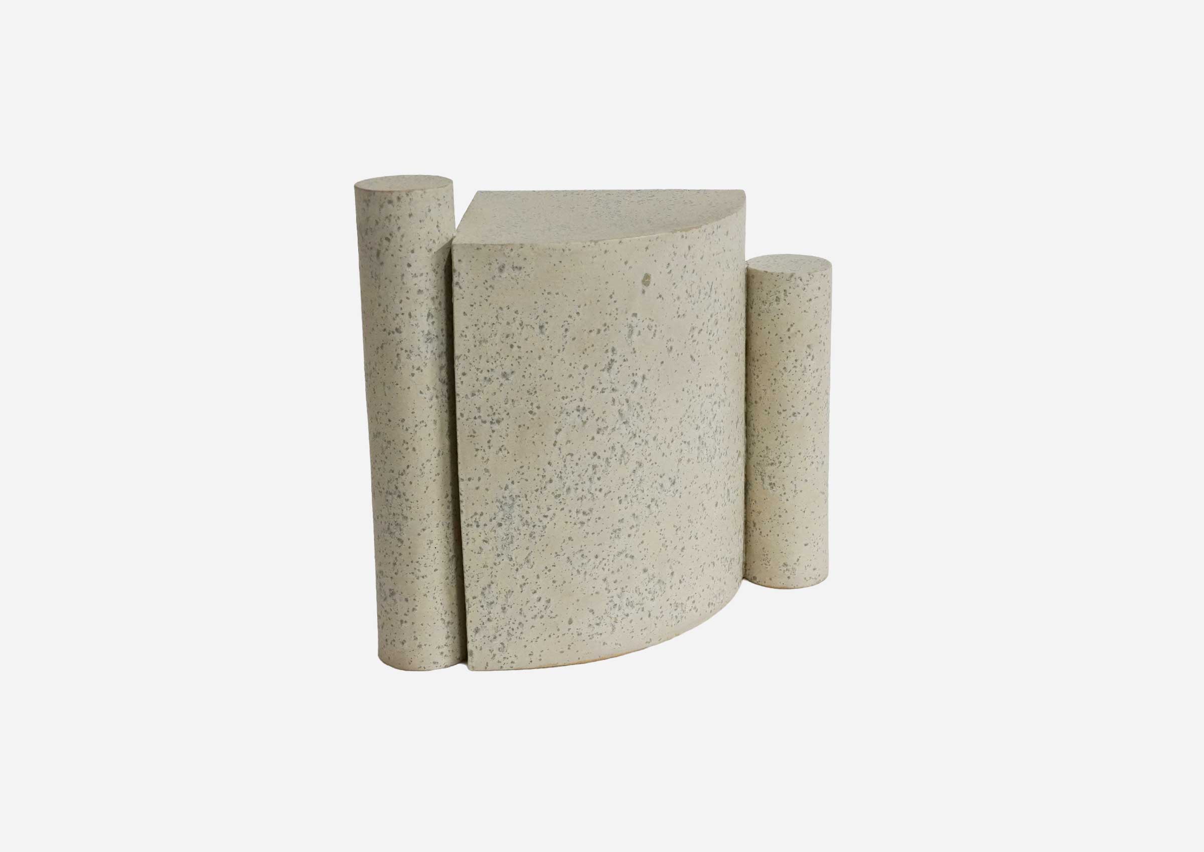 Corner Column Side Table – Sea Salt | Bari Ziperstein | The Future