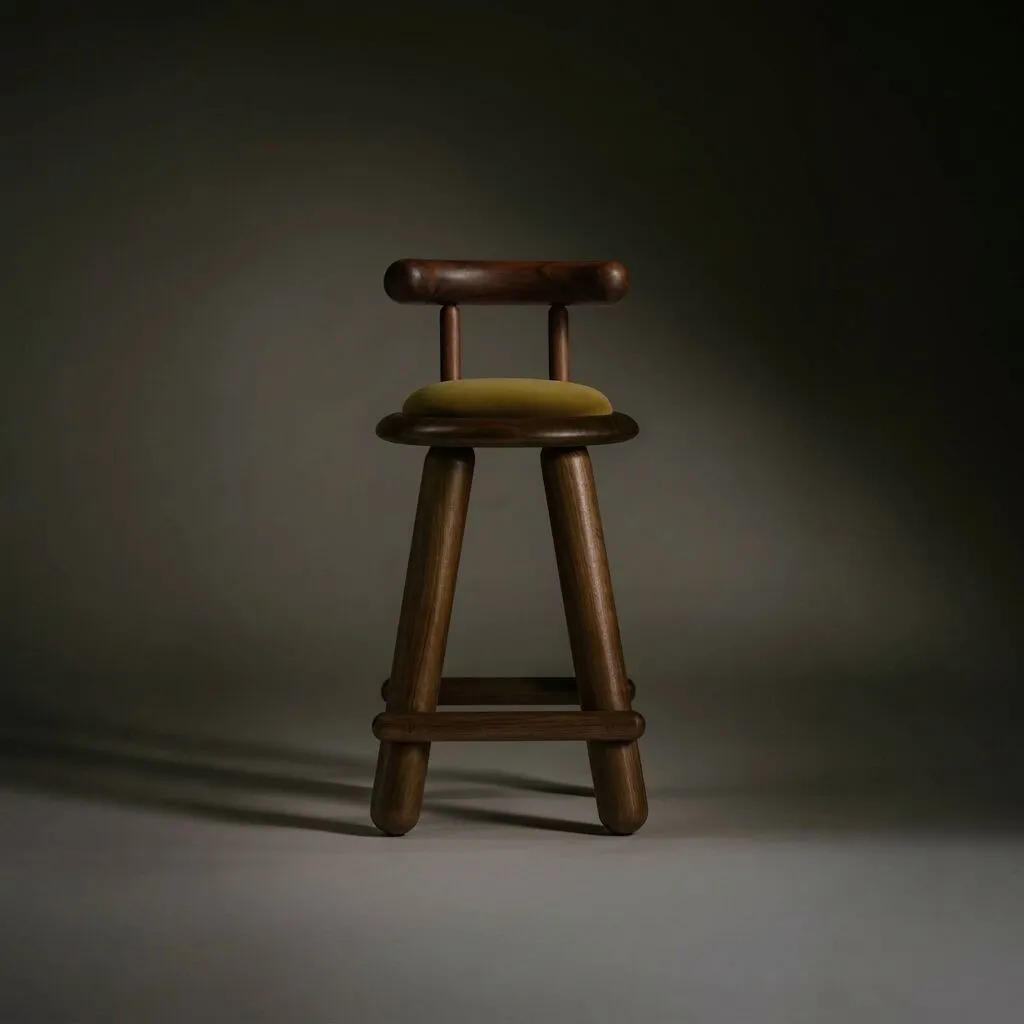 Checa Counter Stool with Back | Jackrabbit Studio | The Future Perfect