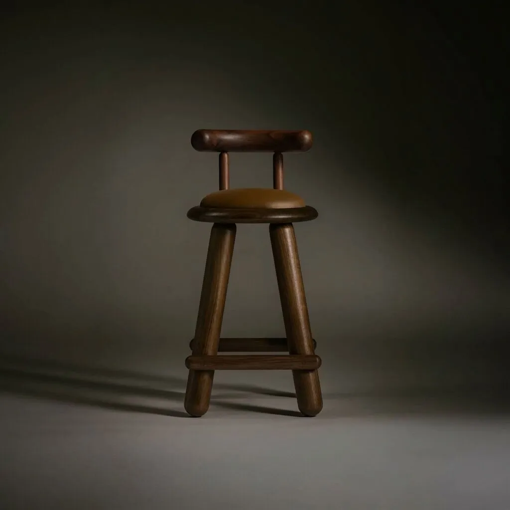 Checa Counter Stool with Back | Jackrabbit Studio | The Future Perfect