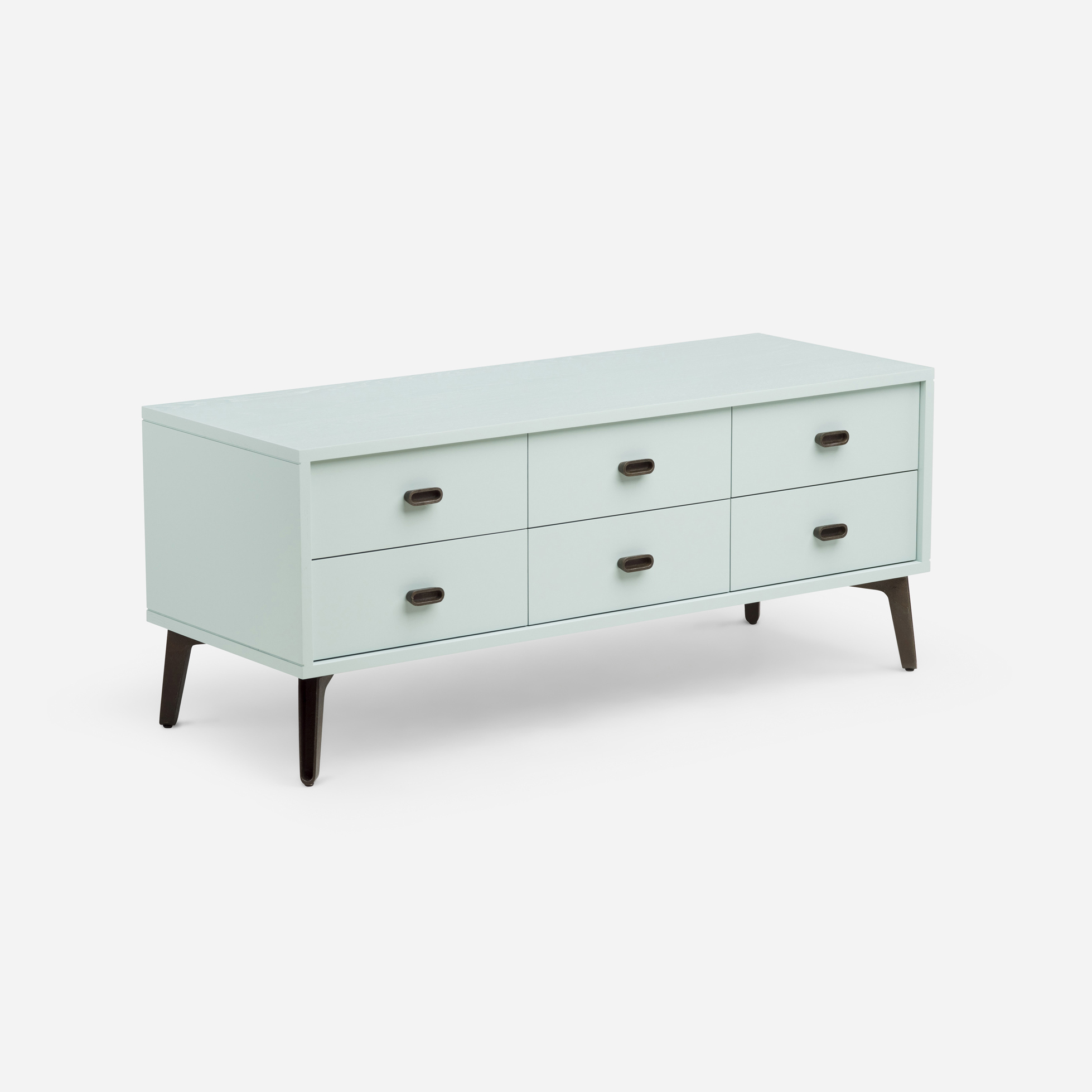 Black low shop chest of drawers