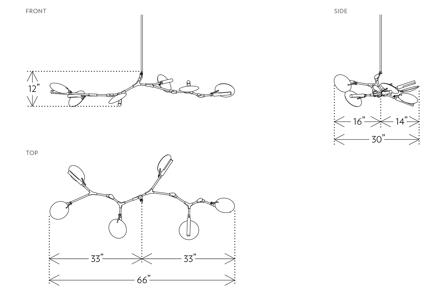 6-Light Branching Disc BD.06.02 | Lindsey Adelman | The Future Perfect