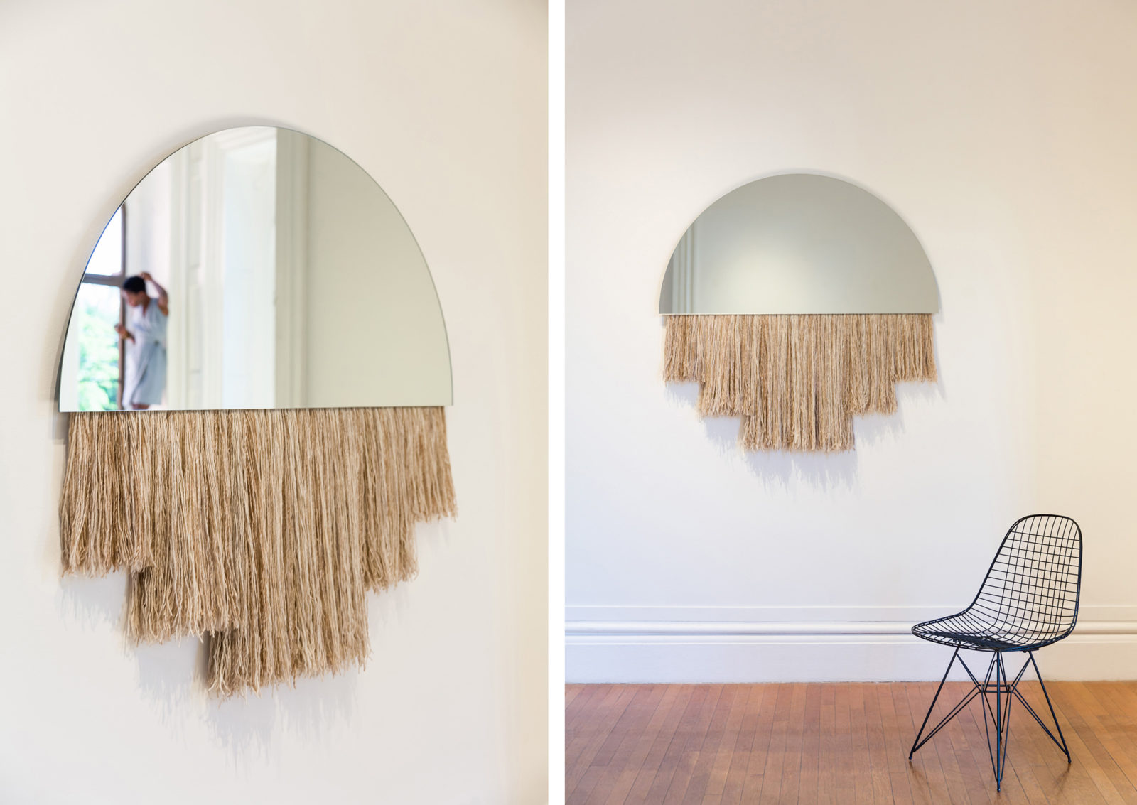 half moon mirror