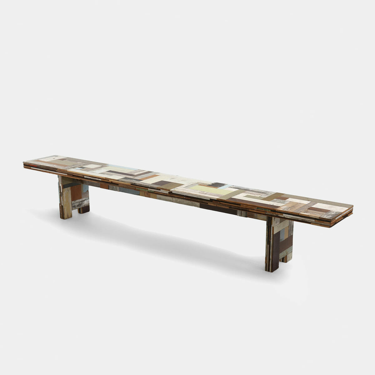 Waste Bench in Scrapwood | Piet Hein Eek | The Future Perfect