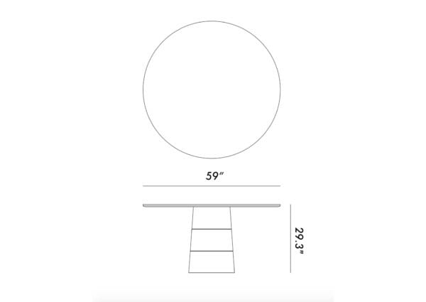 Pinch RODAN DINING TABLE