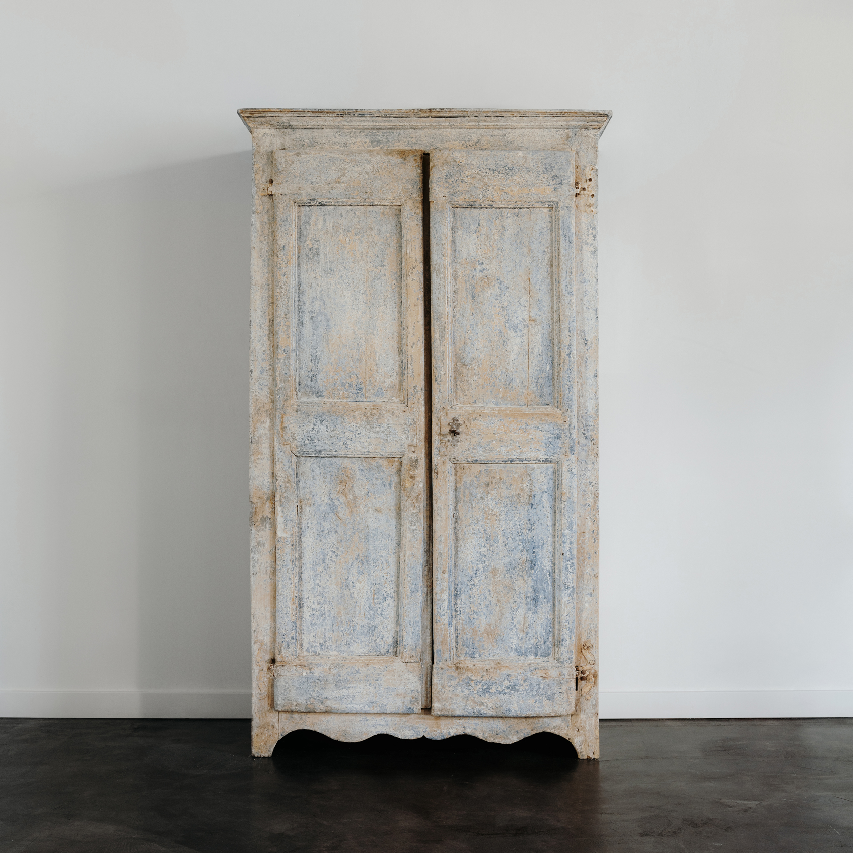 Vintage Italian Armoire with Heavy Patina Past Perfect The Future