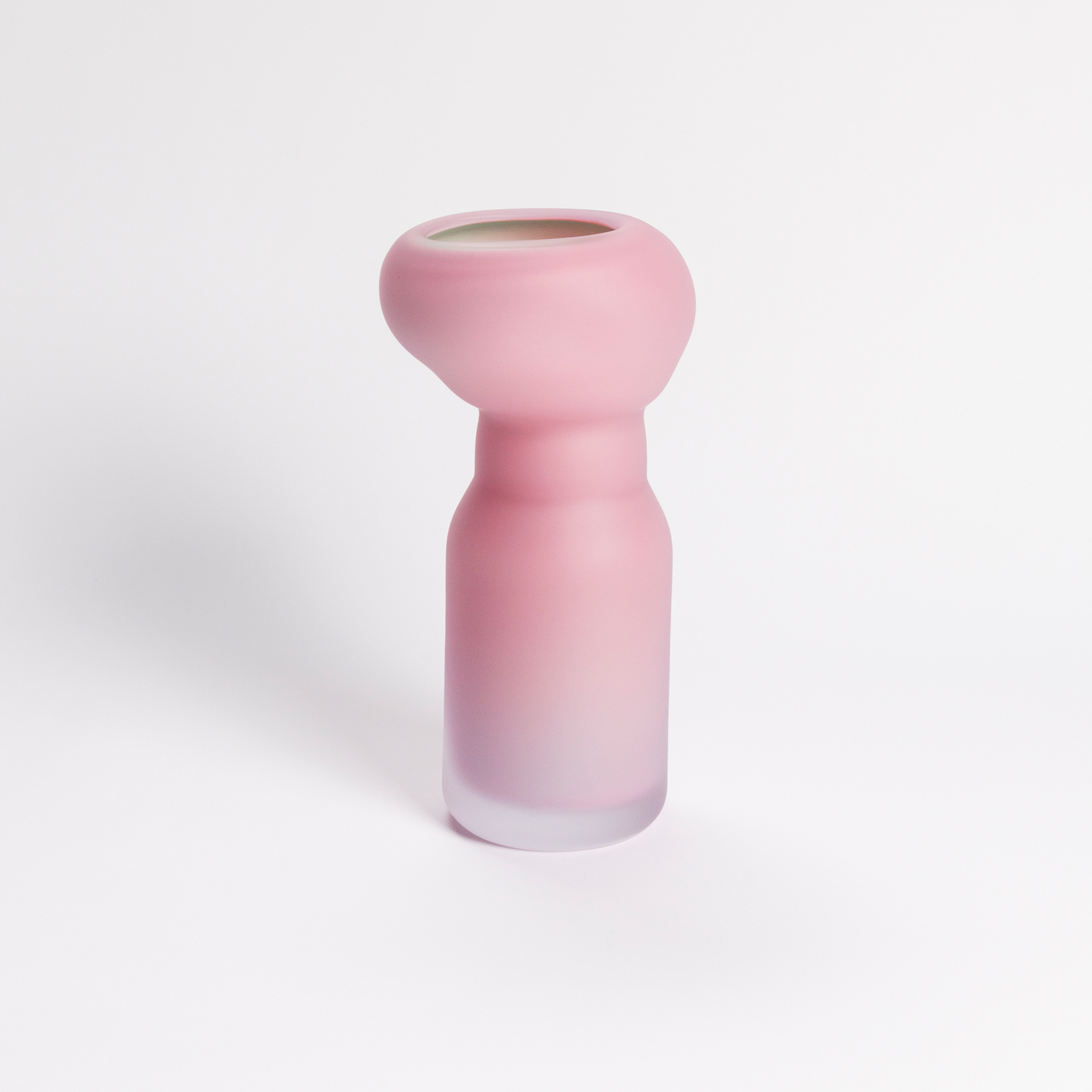 Medium Fungus Vase Mint + Pink 01