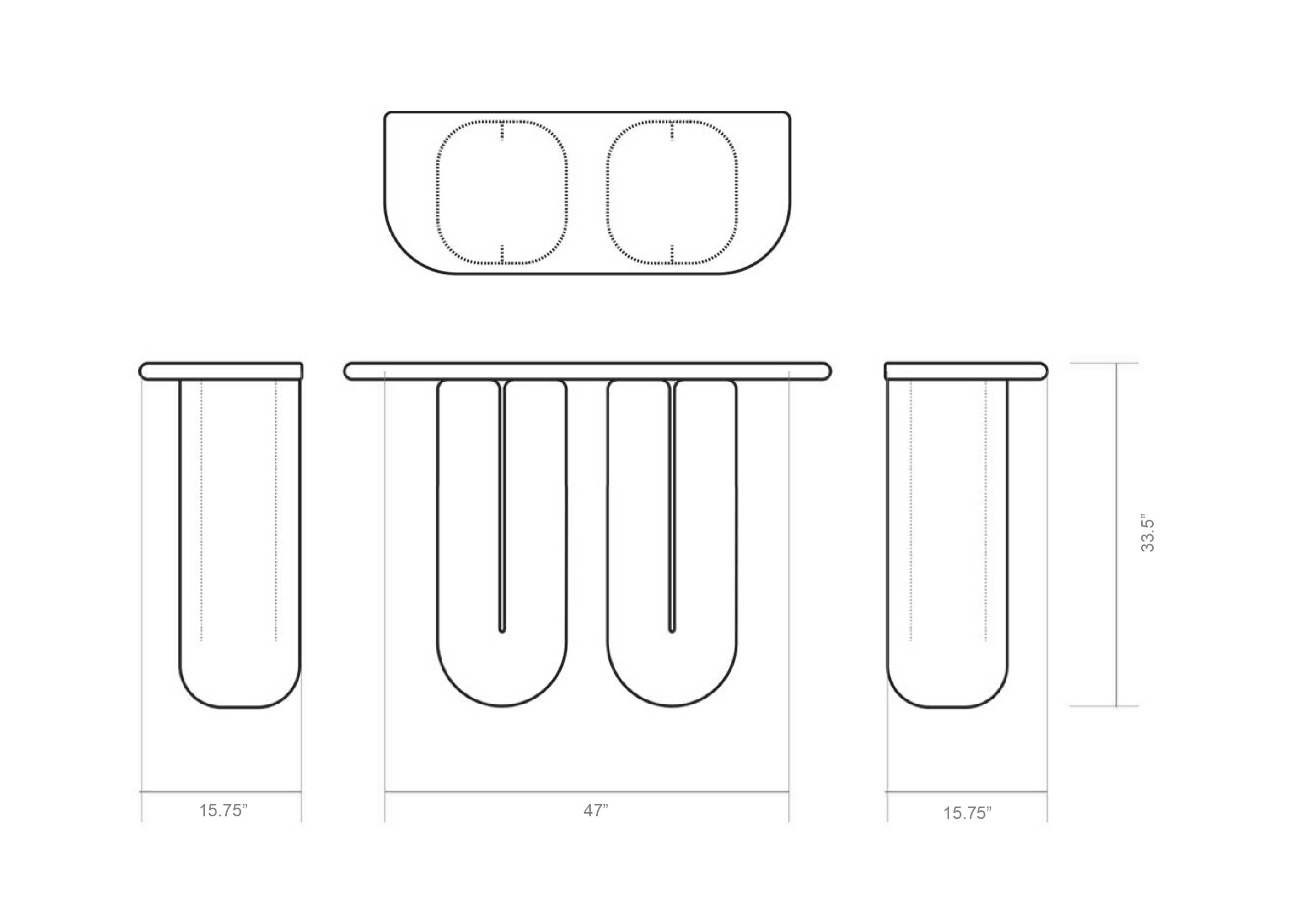 chubby console by arthur vallin