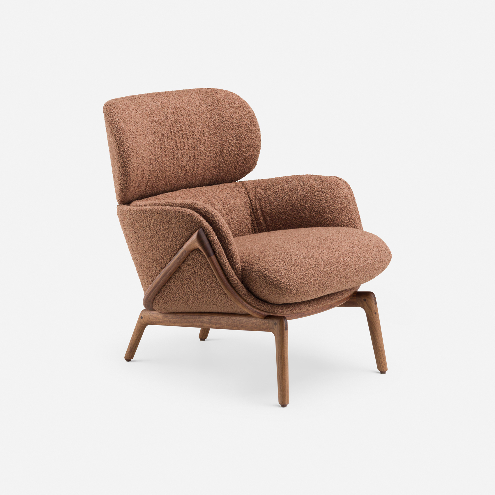 Elysia Lounge Chair Danish Oiled Walnut + Elle 350 Luca Nichetto