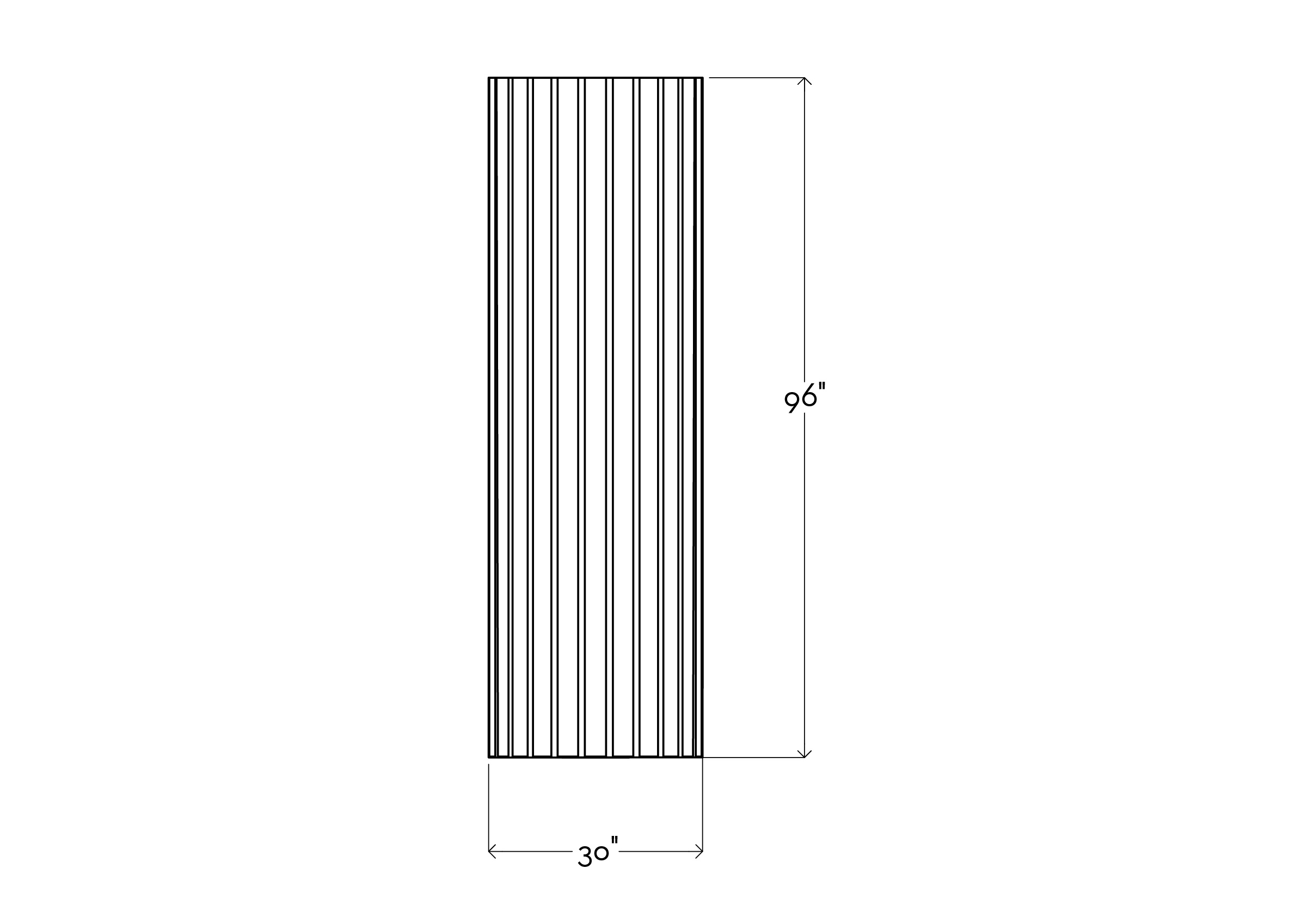 column mirror by bower studios