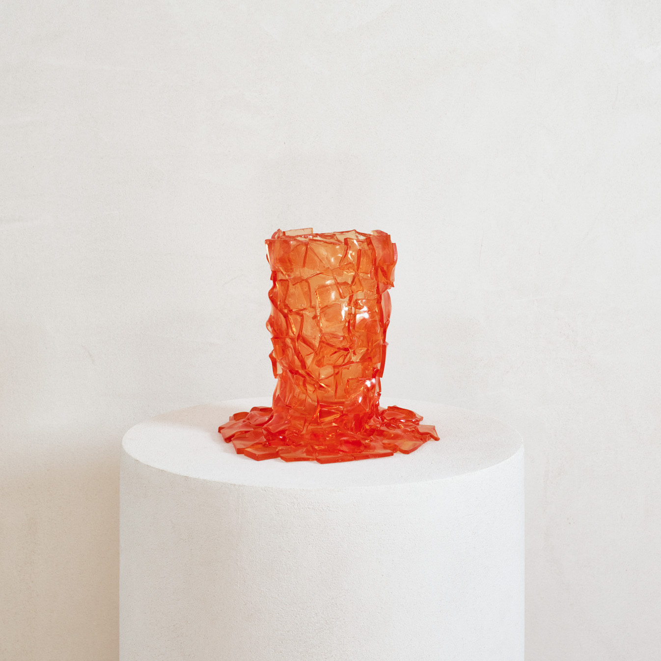 Small Orange Mosaic Vase Gaetano Pesce The Future Perfect