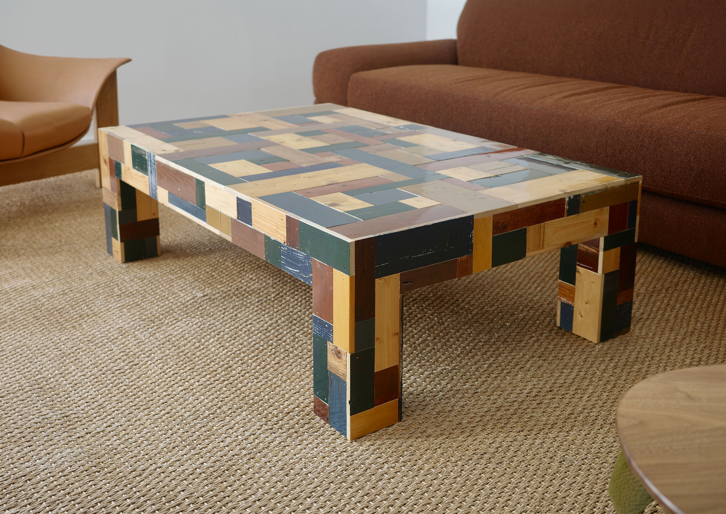 【PIET HEIN EEK 】Waste Coffeecube Waste Coffee Cube – High Gloss Blues/Greens/Browns | Piet Hein Eek